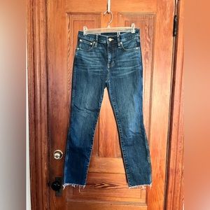 J.Crew sz 25 NWOT 9” Vintage Slim Straight Jean in Rockport Wash